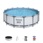 Piscine hors-sol STEEL PRO BESTWAY, Diam.4,57 m x H. 1,22 m