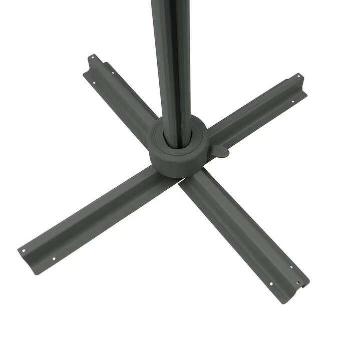 Parasol déporté rectangulaire inclinable MELHIA Vert laurier 4 x 3 m - Aluminium, Acier, Oléfine – Image 5