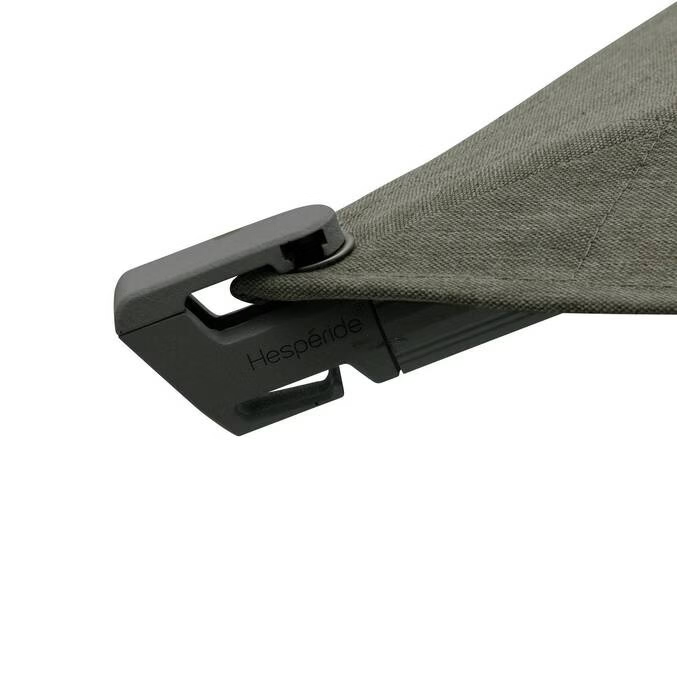 Parasol déporté rectangulaire inclinable MELHIA Vert laurier 4 x 3 m - Aluminium, Acier, Oléfine – Image 7