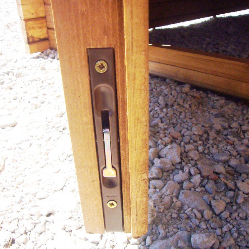 Abri en bois massif 19,8m² PLUS 28mm traité teinté marron Gardy Shelter – Image 14